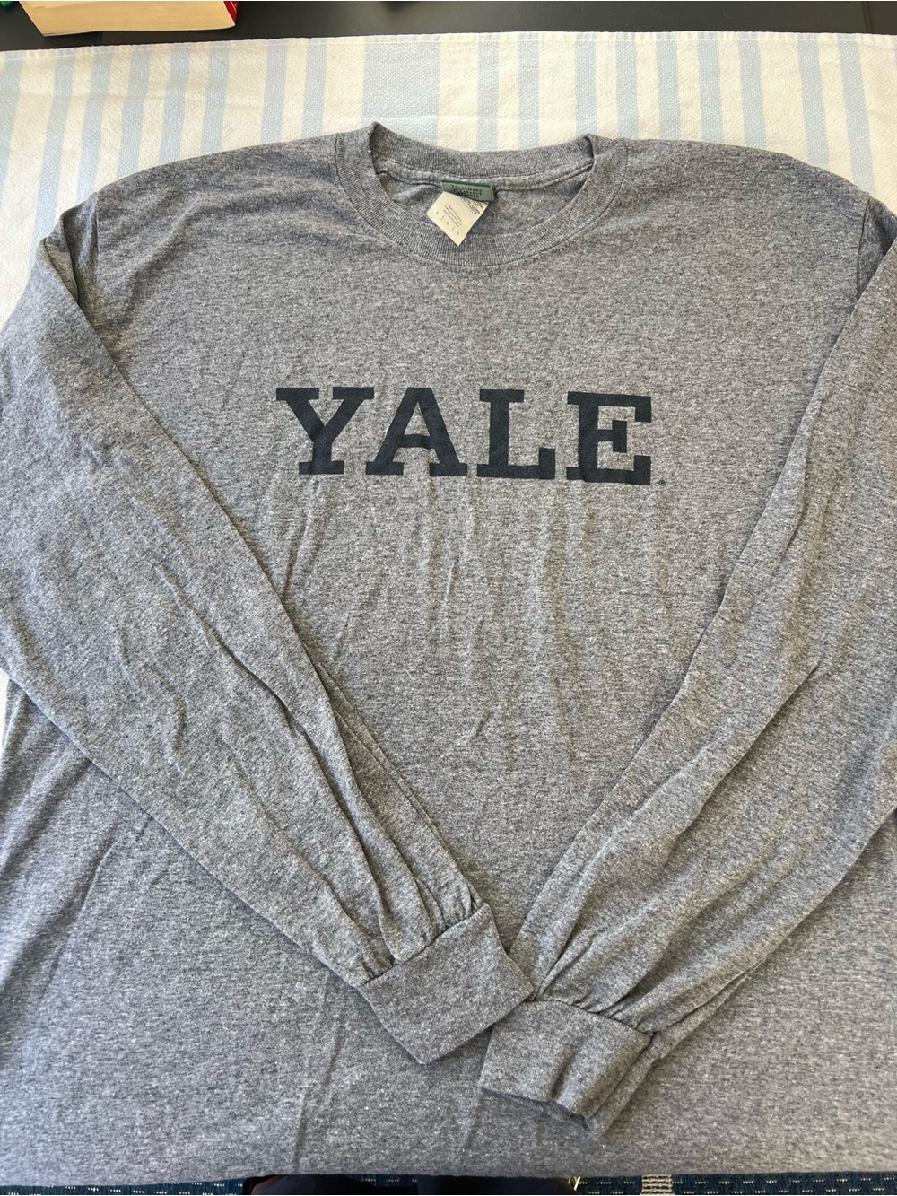 Yale Long-Sleeve Crewneck Shirt - Gray - Men’s Large